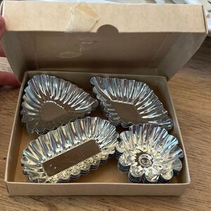Made in Sweden vintage small tartlet tins silver 24 pcs